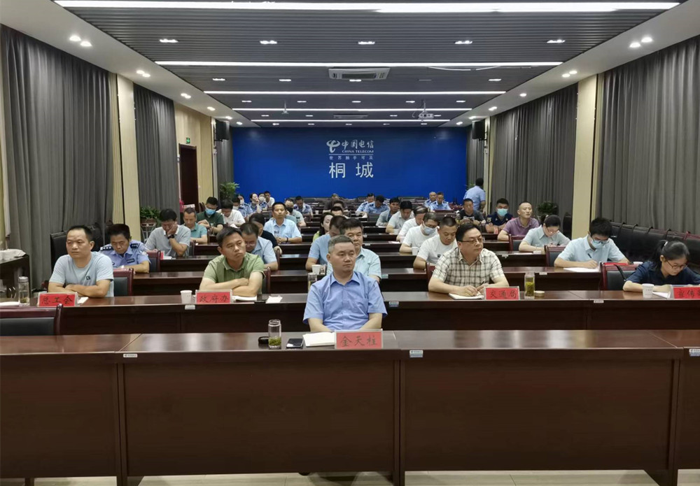 圖為我市在分會場收聽收看安慶市道路交通安全工作聯(lián)席會議電視電話會議。.jpg