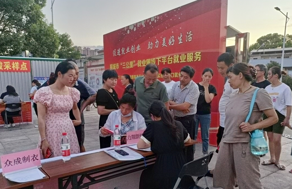 “三公里”就業(yè)圈線下平臺就業(yè)服務行動夜場招聘會.png