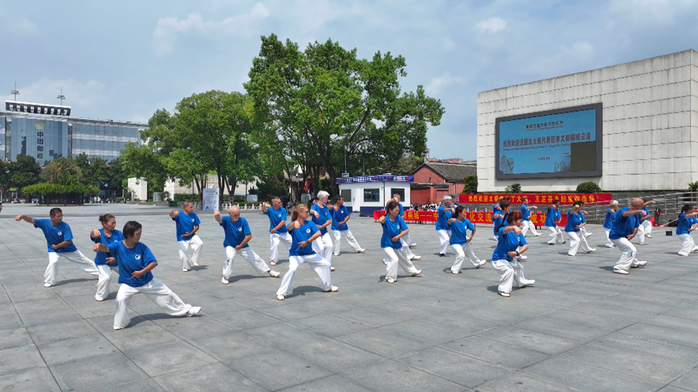 圖為法國法太極代表團(tuán)展示現(xiàn)場.jpg